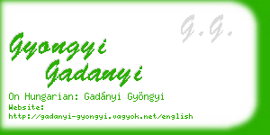 gyongyi gadanyi business card
